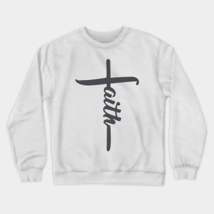 Faith Cross Christian Religious Crewneck Sweatshirt